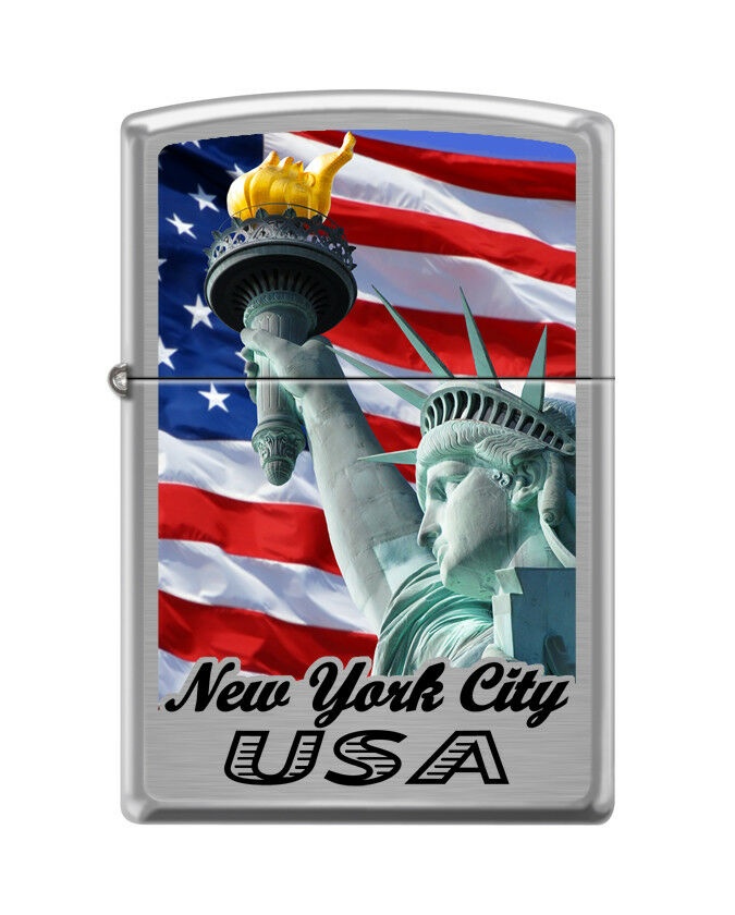 Brichetă Zippo 5701 Statue of Liberty-New York, Flag