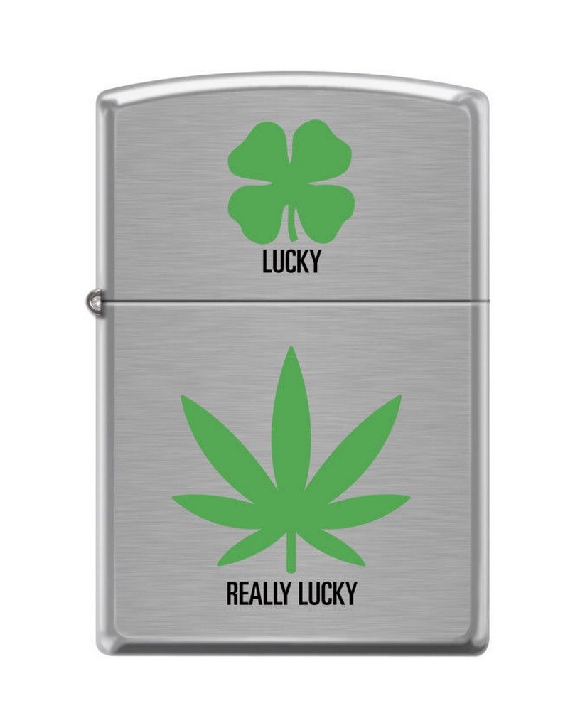 Brichetă Zippo 6676 Marijuana/Pot Leaf-Really Lucky