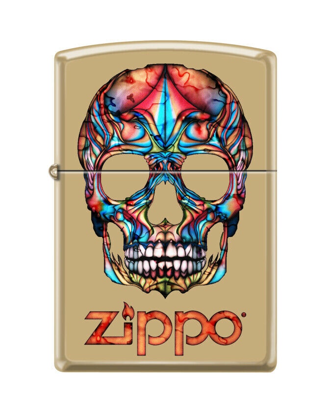 Bricheta Zippo 3857 Colorful Skull With Zippo