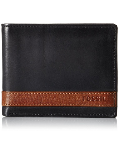 Portofel barbatesc negru Fossil Quinn ML3644001