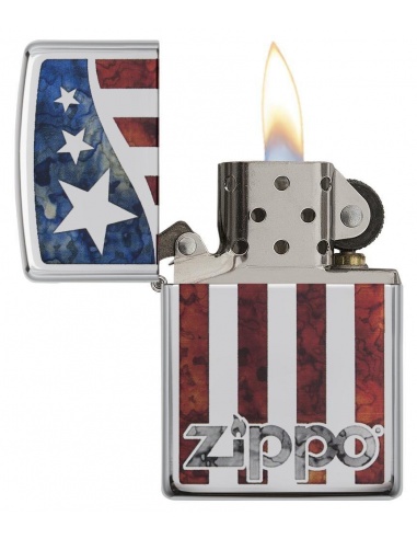 Bricheta Zippo 29095 American Flag Fusion