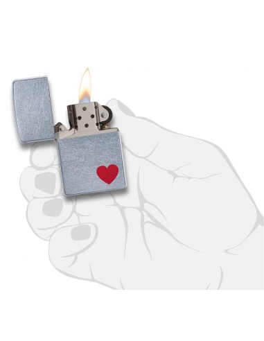 Bricheta Zippo 29060 Red Heart
