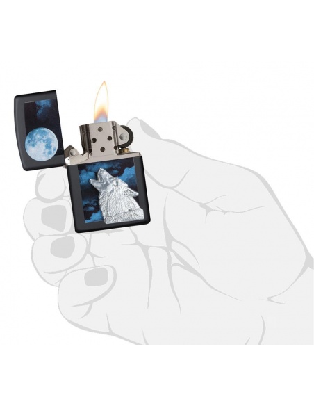 Bricheta Zippo 28879 Howling Wolf