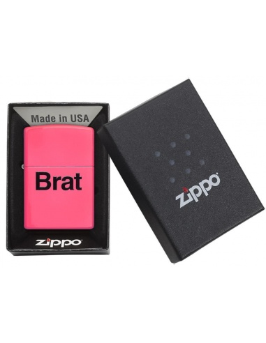 Bricheta Zippo 29405 Brat Neon Pink Finish