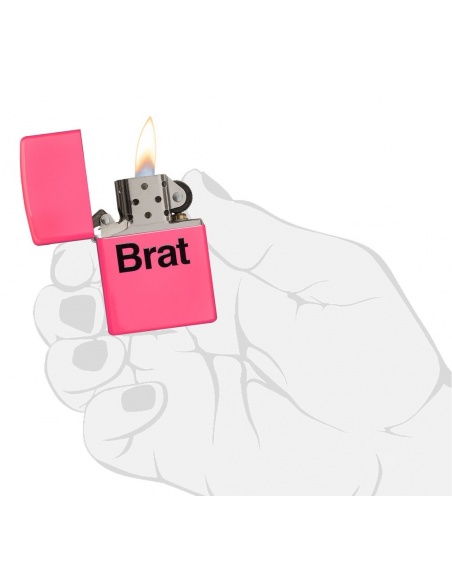 Bricheta Zippo 29405 Brat Neon Pink Finish