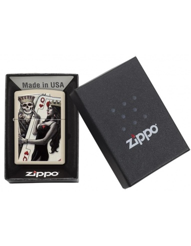 Bricheta Zippo 29393 Skull King Queen Beauty