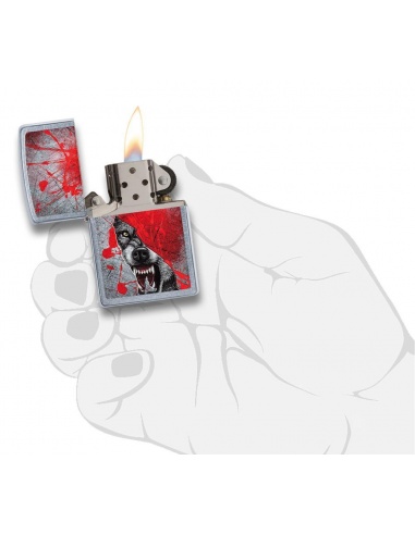 Bricheta Zippo 29344 Wolf Grunge  