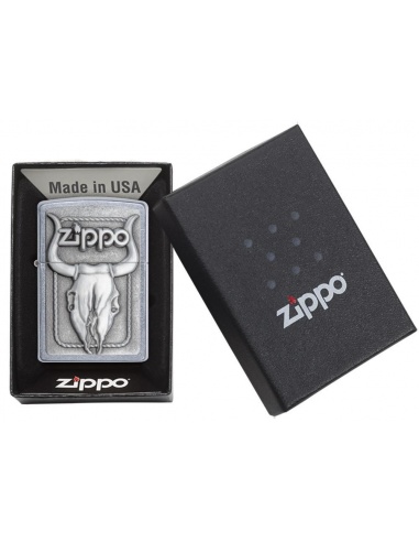 Bricheta Zippo 20286 Barrett-Smyth Bull Skull