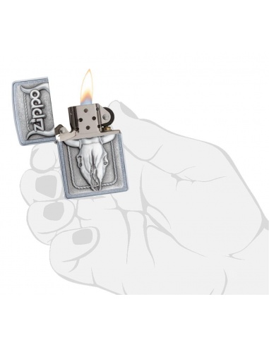 Bricheta Zippo 20286 Barrett-Smyth Bull Skull