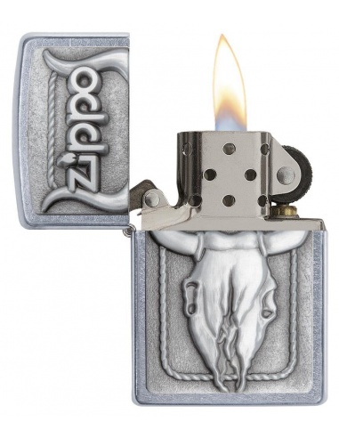 Bricheta Zippo 20286 Barrett-Smyth Bull Skull