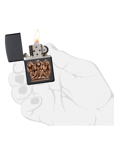 Bricheta Zippo 29409 Three Monkeys