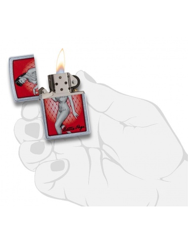 Bricheta Zippo 29441 Bettie Page Pinup Girl