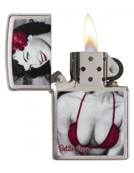 Bricheta Zippo 29439 Bettie Page Pinup Girl
