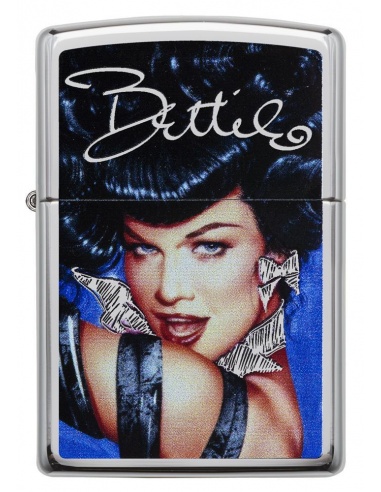 Bricheta Zippo 29584 Bettie Page Pinup Girl