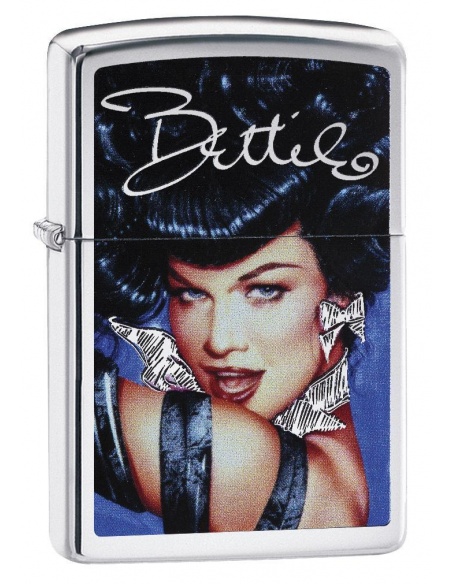 Bricheta Zippo 29584 Bettie Page Pinup Girl