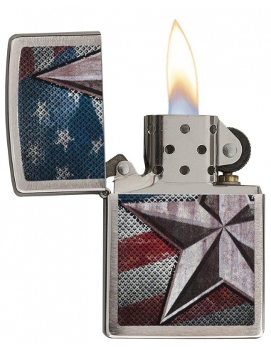 Bricheta Zippo 28653 Retro Star Flag