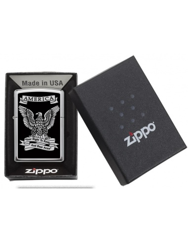 Bricheta Zippo 28290 Eagle Right to Bear Arms