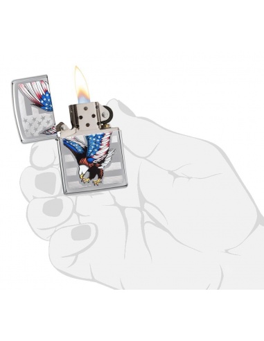 Bricheta Zippo 28449 American Eagle Flag