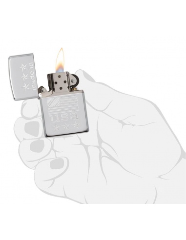 Bricheta Zippo 29430 Made in USA Flag 