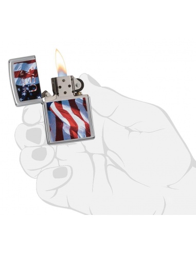 Bricheta Zippo 24797 Made in USA Flag