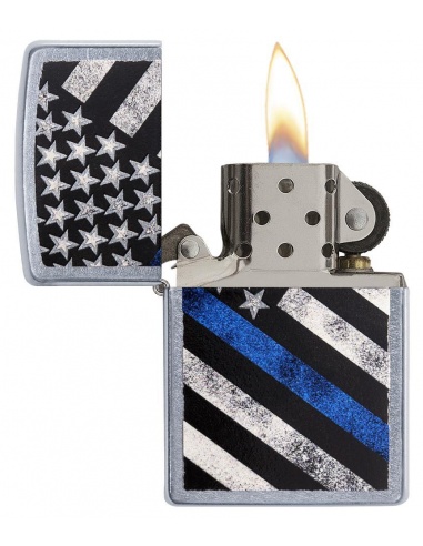 Bricheta Zippo 29551 Blue Line Police Flag