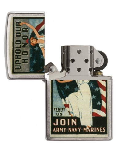 Bricheta Zippo 29599 US Army Navy Marines American War Fight