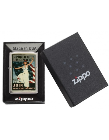 Bricheta Zippo 29599 US Army Navy Marines American War Fight