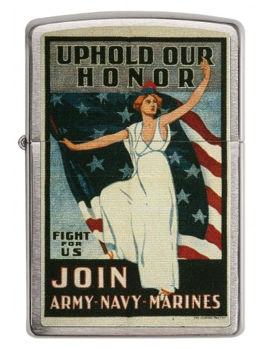 Bricheta Zippo 29599 US Army Navy Marines American War Fight