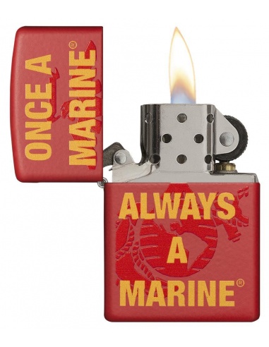 Bricheta Zippo 29387 Once a Marine Always a Marine
