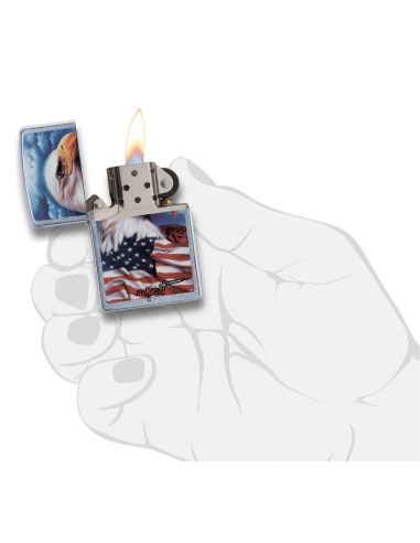 Bricheta Zippo 24764 Mazzi Freedom Americana
