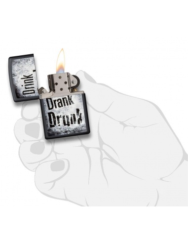 Bricheta Zippo 29618 Drink-Drank-Drunk