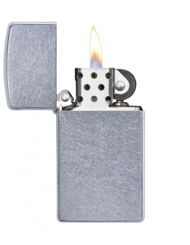 Bricheta Zippo 1607 Plain Slim Street Chrome 