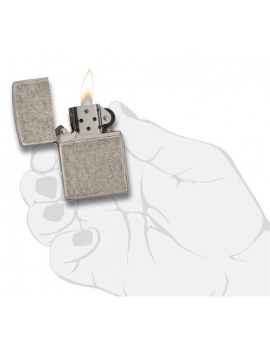 Bricheta Zippo 28973 Armor Antique Silver Plate