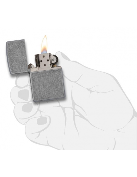 Bricheta Zippo 121FB Antique Silver Plate
