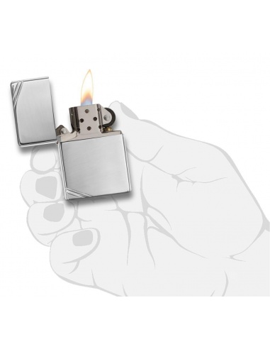 Bricheta Zippo 260 High Polish Chrome Vintage with Slashes