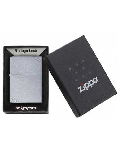 Bricheta Zippo 267 Street Chrom Vintage with Slashes