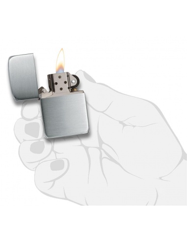 Bricheta Zippo 24 Hand Satin Sterling Silver 1941 Replica