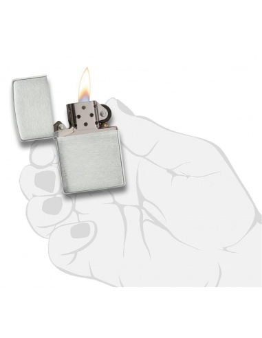 Bricheta Zippo 13 Brushed Sterling Silver