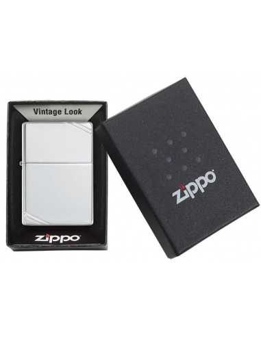 Bricheta Zippo 14 Sterling Silver Vintage with Slashes