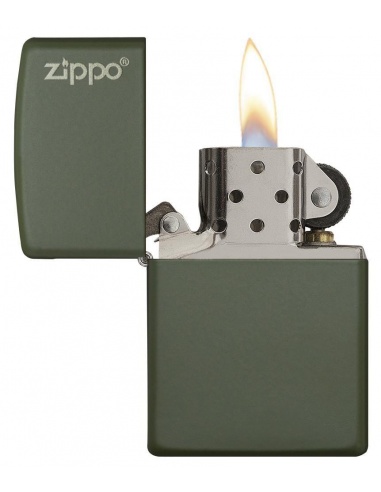 Bricheta Zippo 221ZL Green Matte with Zippo Logo