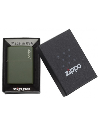Bricheta Zippo 221ZL Green Matte with Zippo Logo