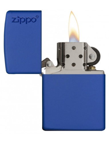 Bricheta Zippo 229ZL Royal Blue Matte with Zippo Logo