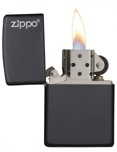 Bricheta Zippo 218ZL Black Matte with Zippo Logo