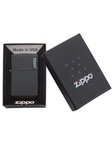 Bricheta Zippo 218ZL Black Matte with Zippo Logo