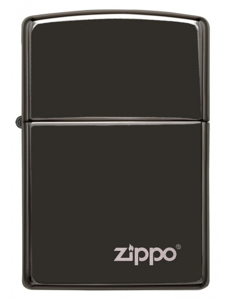 Bricheta Zippo 24756ZL High Polish Black Zippo Logo