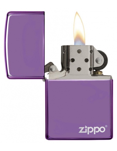 Bricheta Zippo 24747ZL High Polish Purple Zippo Logo