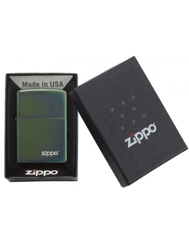Bricheta Zippo 28129ZL High Polish Green Zippo Logo
