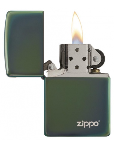 Bricheta Zippo 28129ZL High Polish Green Zippo Logo