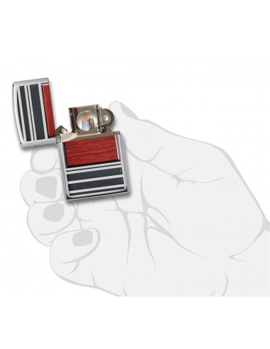 Bricheta Zippo 28676 Steel And Wood Pipe