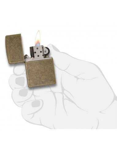 Bricheta Zippo 201FB Antique Brass 